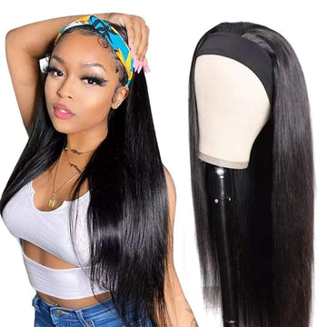 Beaudiva Silky Straight Headband Wig Human Hair Wigs For Women
